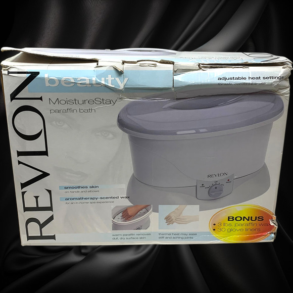 NEW Revlon Spa MoistureStay Luxury Paraffin Bath Kit Bonus Wax & Bags Boxed - Picture 4 of 7
